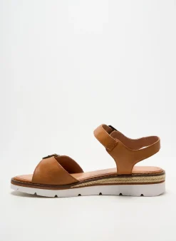 Sandales/nu Pieds Emilie Karston Marron Talon De 4 À 6cm