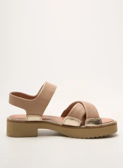 Sandales/nu Pieds Emilie Karston Beige Talon De 4 À 6cm