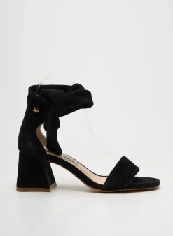 Sandales/nu Pieds Fabienne Chapot Noir Talon De 4 À 6cm