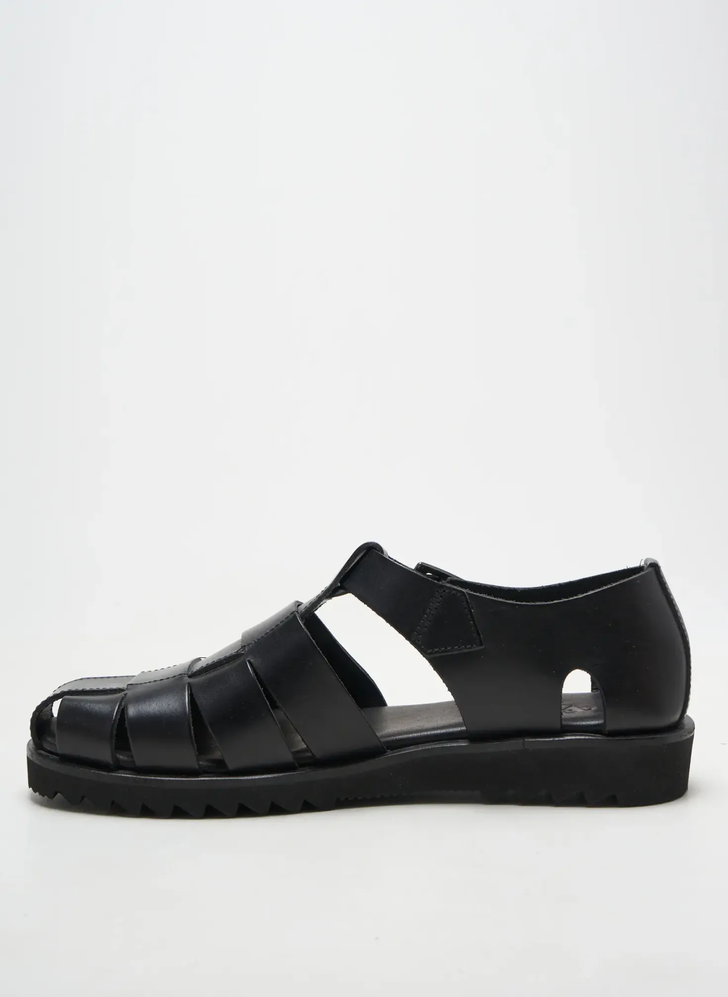 Sandales/nu Pieds Fratelli Vanni Noir Bout Rond