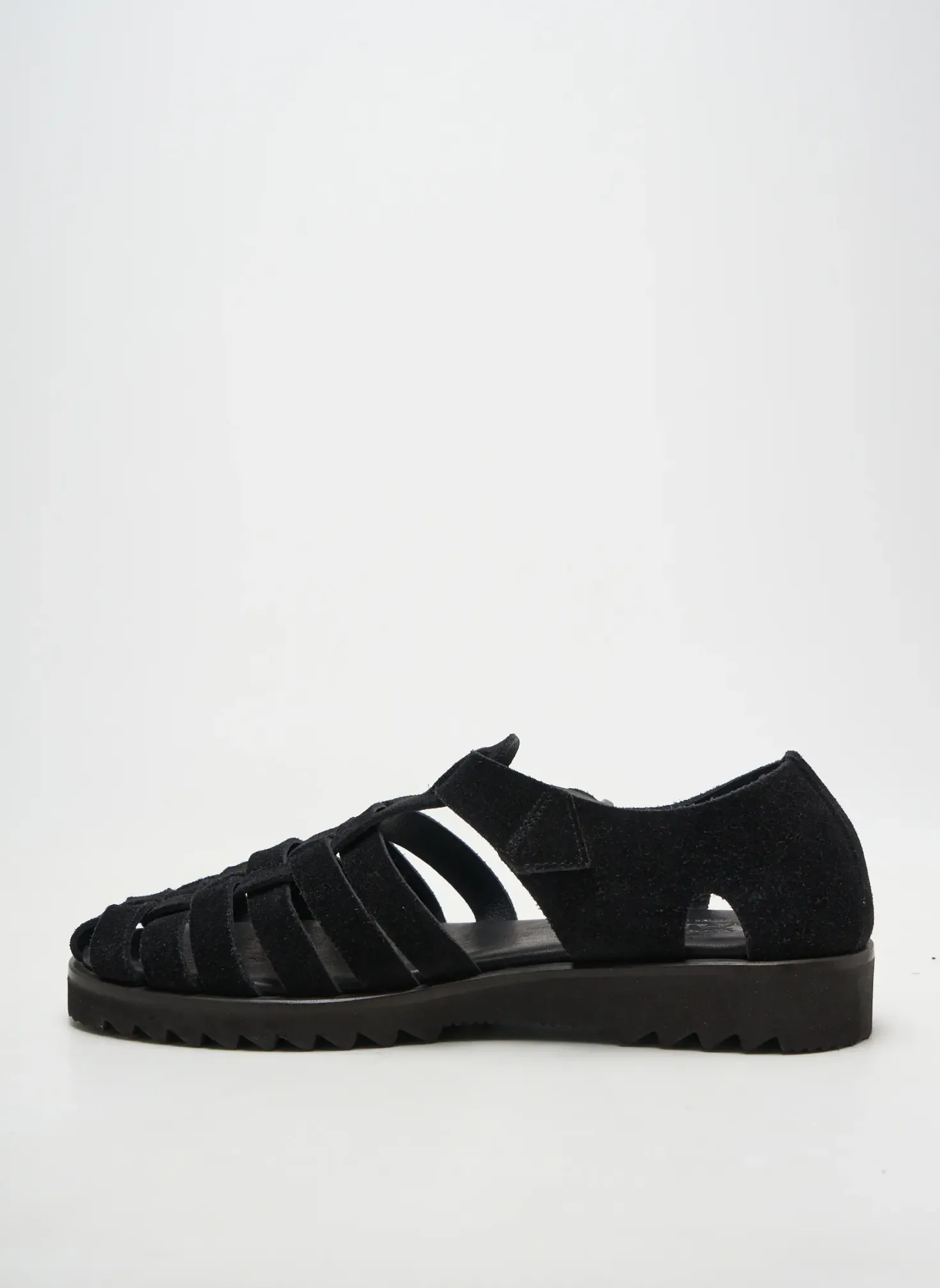 Sandales/nu Pieds Fratelli Vanni Noir Bout Rond