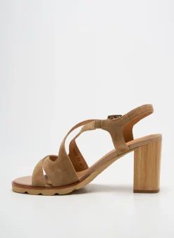 Sandales/nu Pieds Fugitive By Francesco Rossi Marron Talon De 7 À 9cm