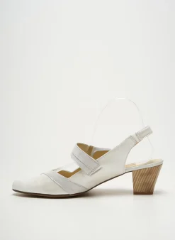 Sandales/nu Pieds Geo-reino Argent Talon De 4 À 6cm