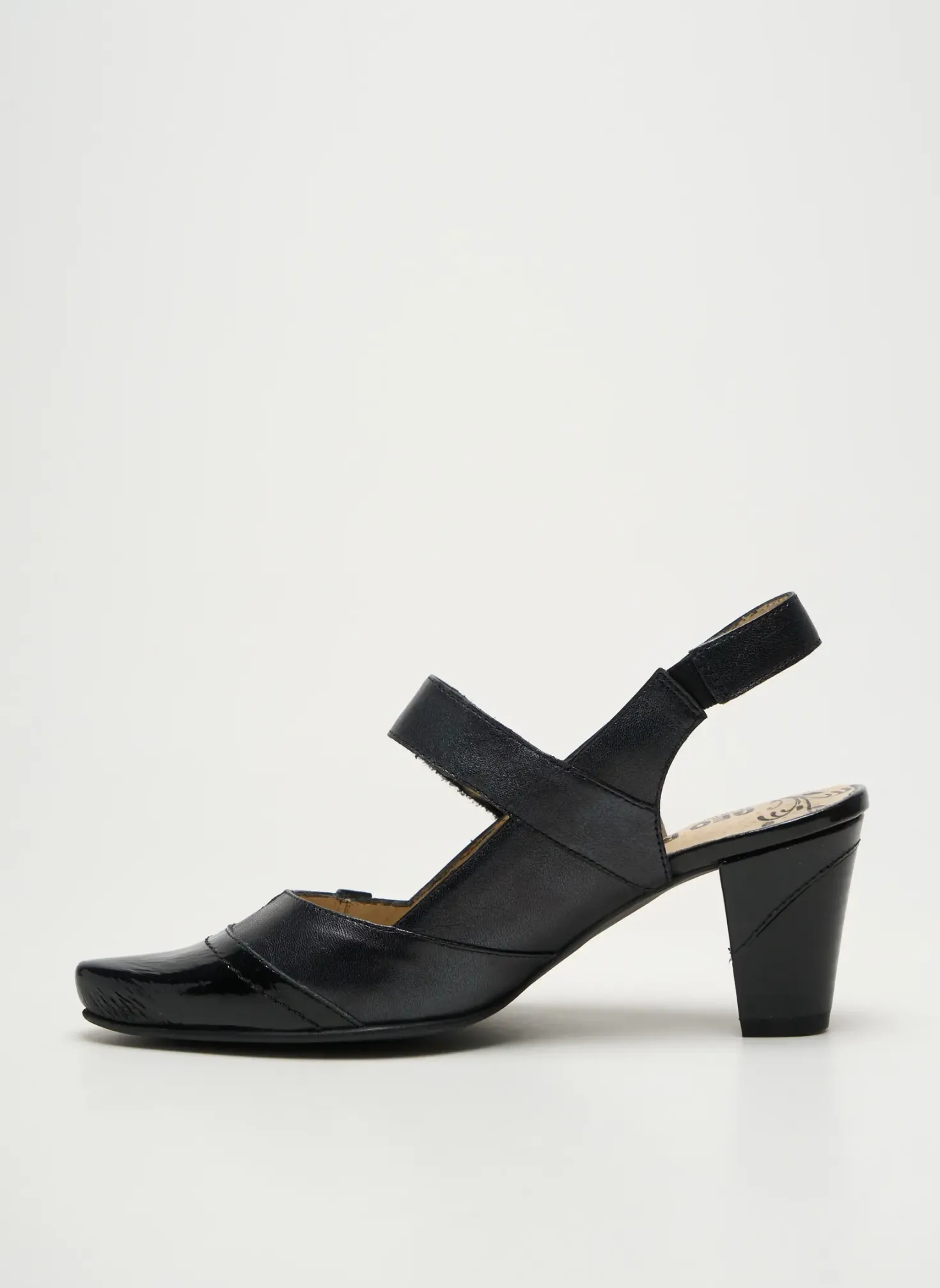 Sandales/nu Pieds Geo-reino Noir Talon De 4 À 6cm