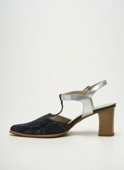 Sandales/nu Pieds J.metayer Argent Talon De 7 À 9cm