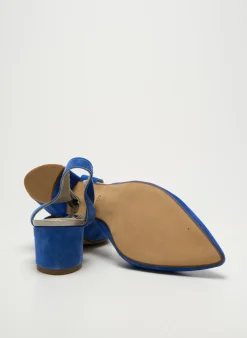 Sandales/nu Pieds J.metayer Bleu Talon De 4 À 6cm