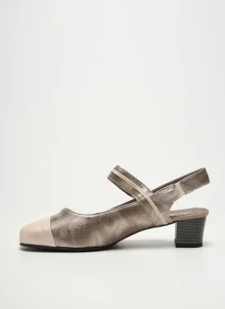 Sandales/nu Pieds Jmg Houcke Argent Talon De 4 À 6cm