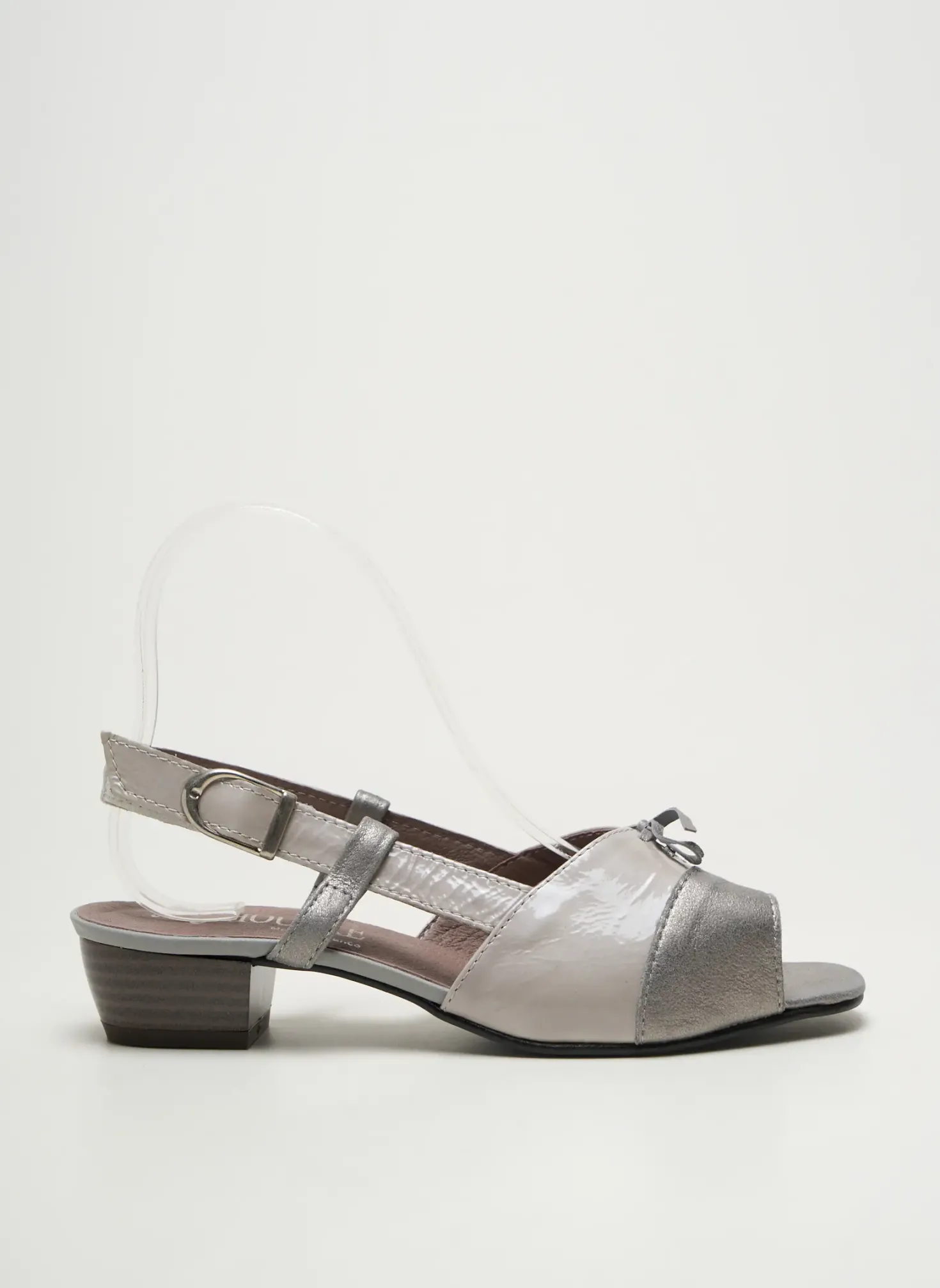 Sandales/nu Pieds Jmg Houcke Gris Talon Plat Jusqu'à 3cm