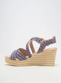 Sandales/nu Pieds Jose Saenz Bleu Talon De 7 À 9cm