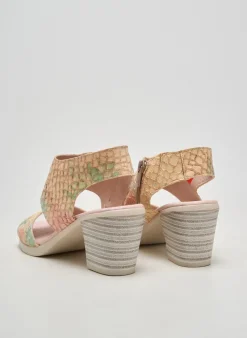 Sandales/nu Pieds Jose Saenz Rose Talon De 7 À 9cm