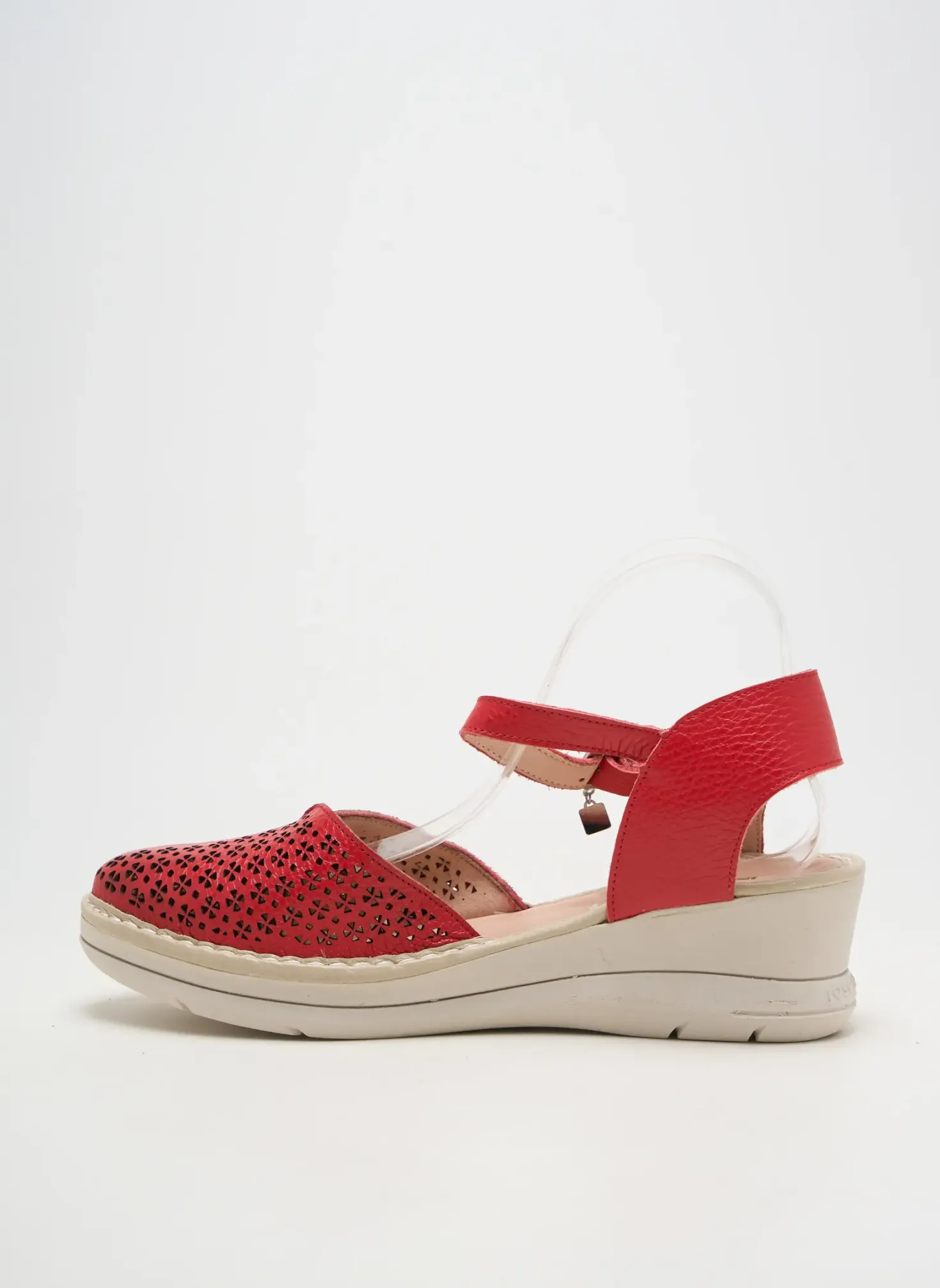Sandales/nu Pieds Jose Saenz Rouge Talon De 4 À 6cm