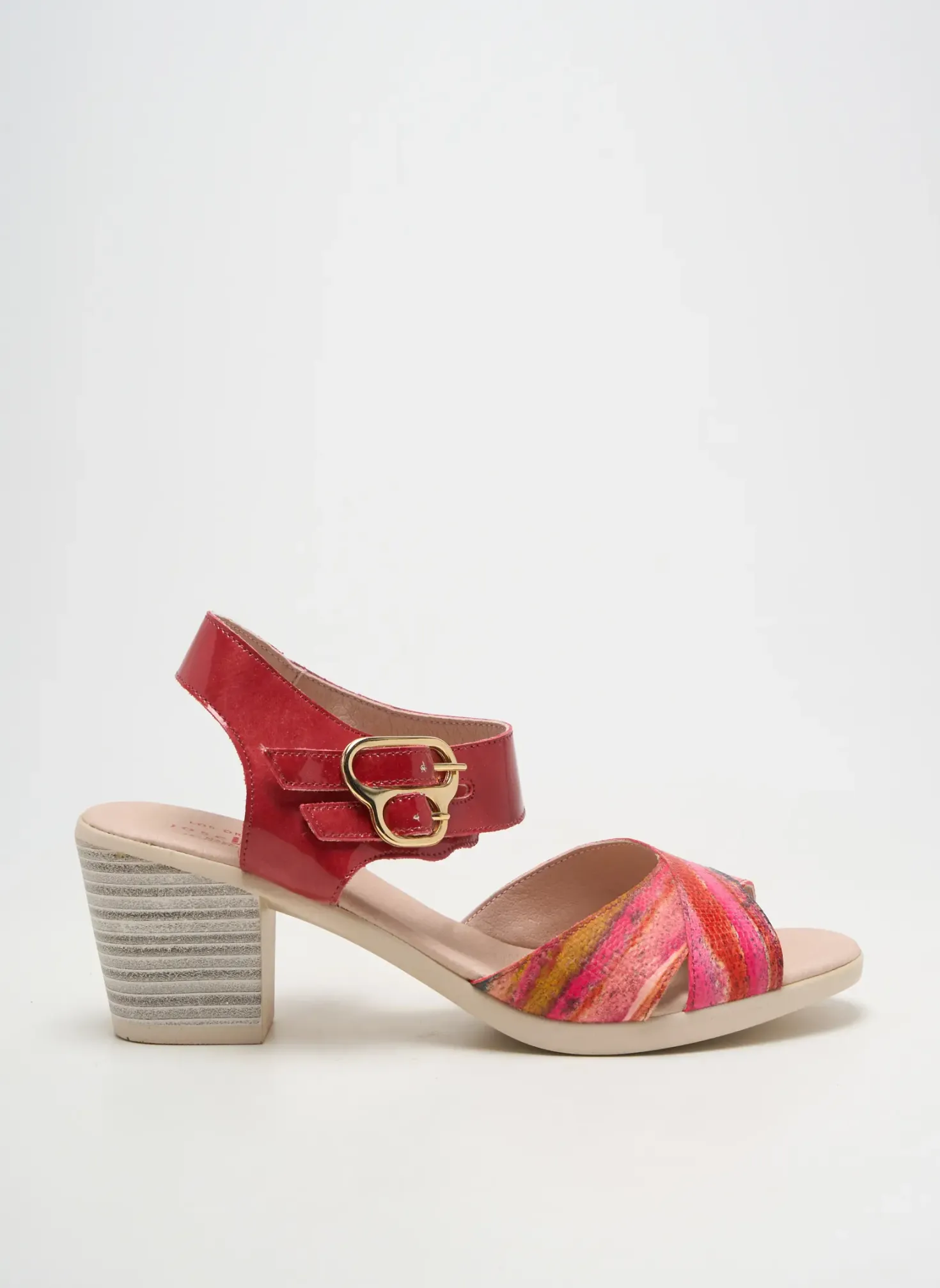 Sandales/nu Pieds Jose Saenz Rouge Talon De 7 À 9cm