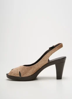 Sandales/nu Pieds Karston Beige Talon De 7 À 9cm