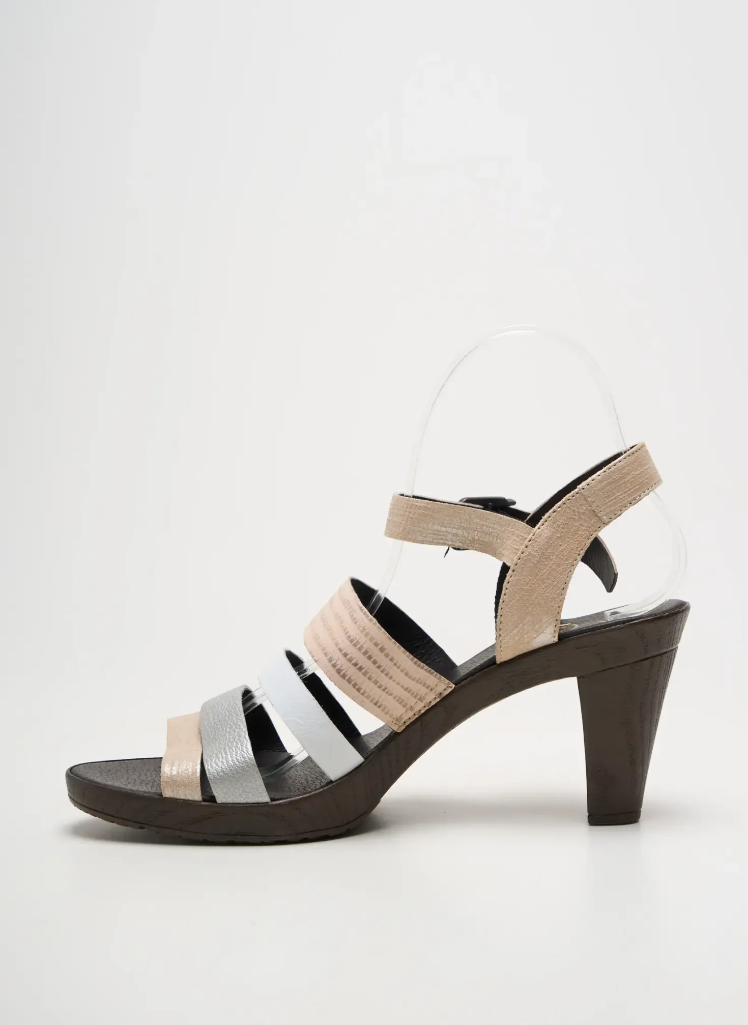 Sandales/nu Pieds Karston Beige Talon De 7 À 9cm