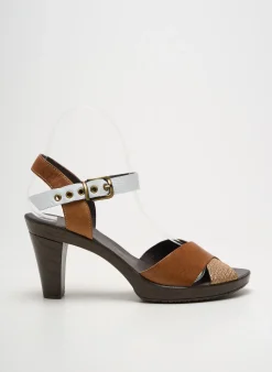 Sandales/nu Pieds Karston Marron Talon De 7 À 9cm