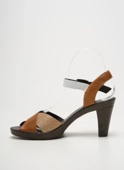 Sandales/nu Pieds Karston Marron Talon De 7 À 9cm