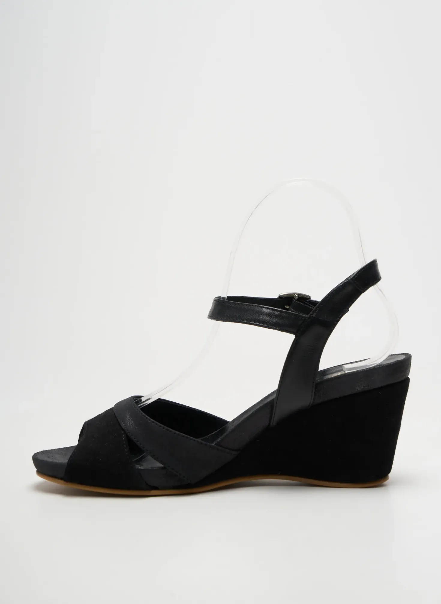 Sandales/nu Pieds Karston Noir Talon De 7 À 9cm