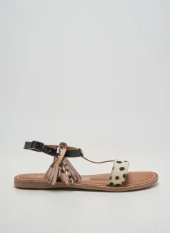 Sandales/nu Pieds L'atelier Tropézien Noir Talon Plat Jusqu'à 3cm