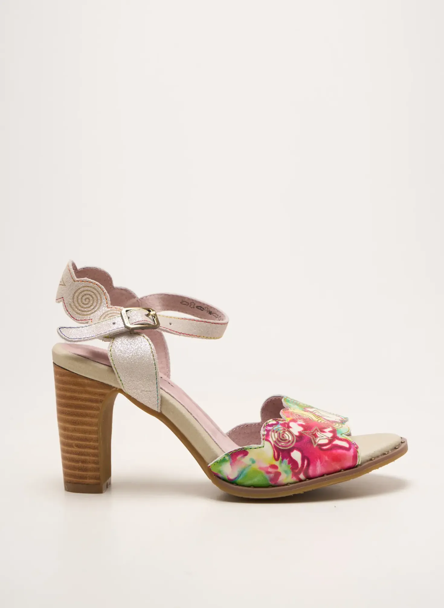 Sandales/nu Pieds Laura Vita Blanc Talon De 7 À 9cm
