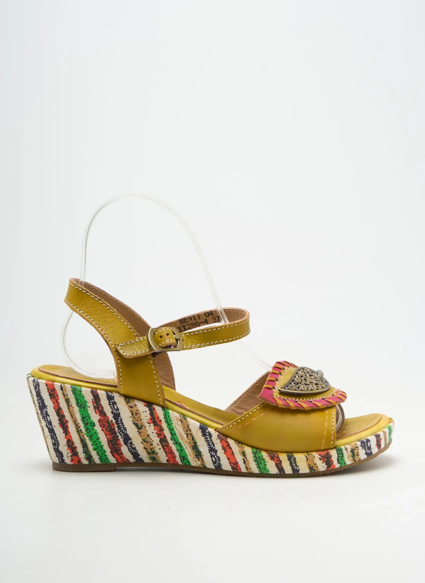 Sandales/nu Pieds Laura Vita Jaune Talon De 4 À 6cm