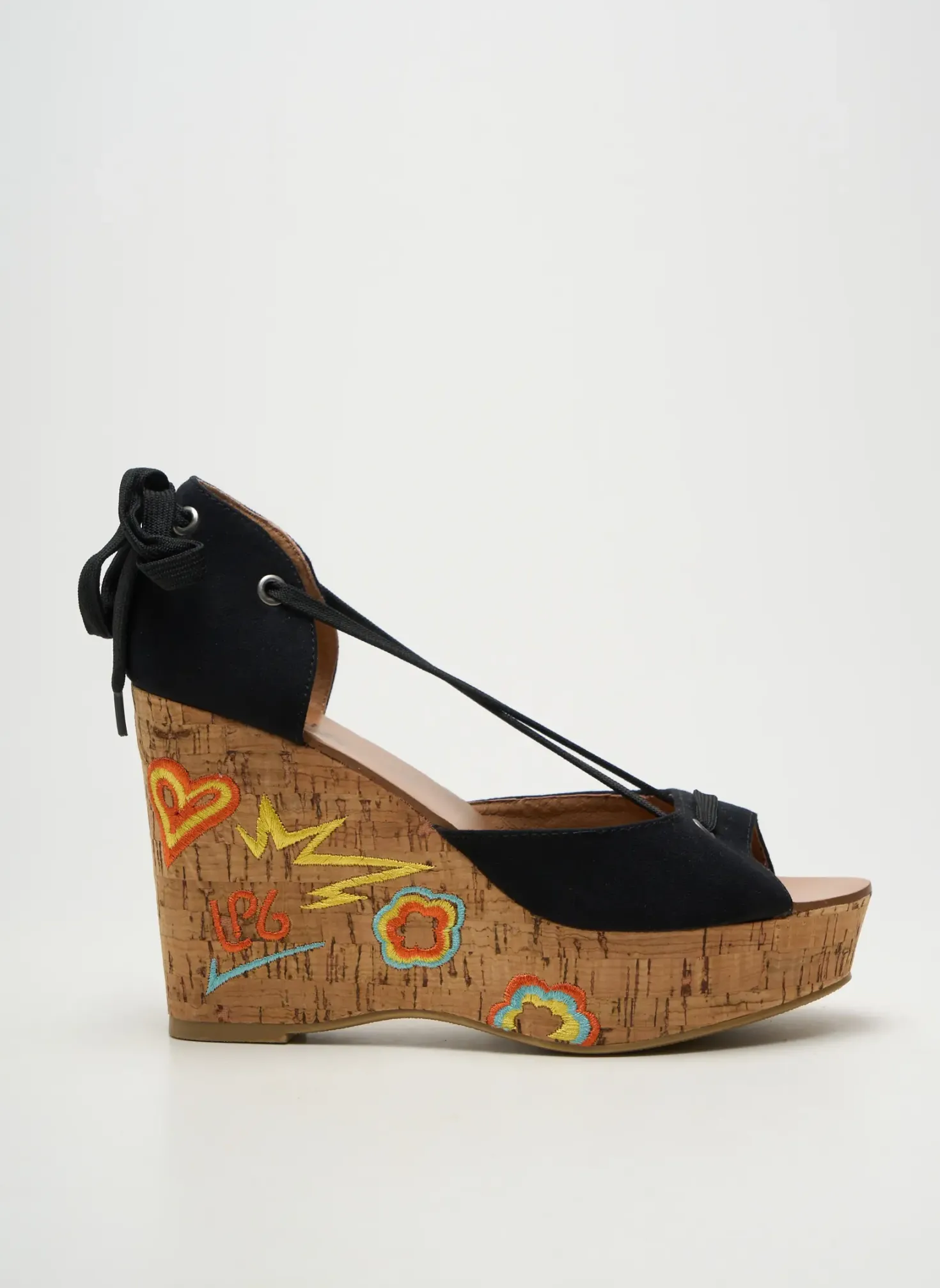Sandales/nu Pieds Lpb Les Petites Bombes Noir Talon Haut De 10cm Et Plus