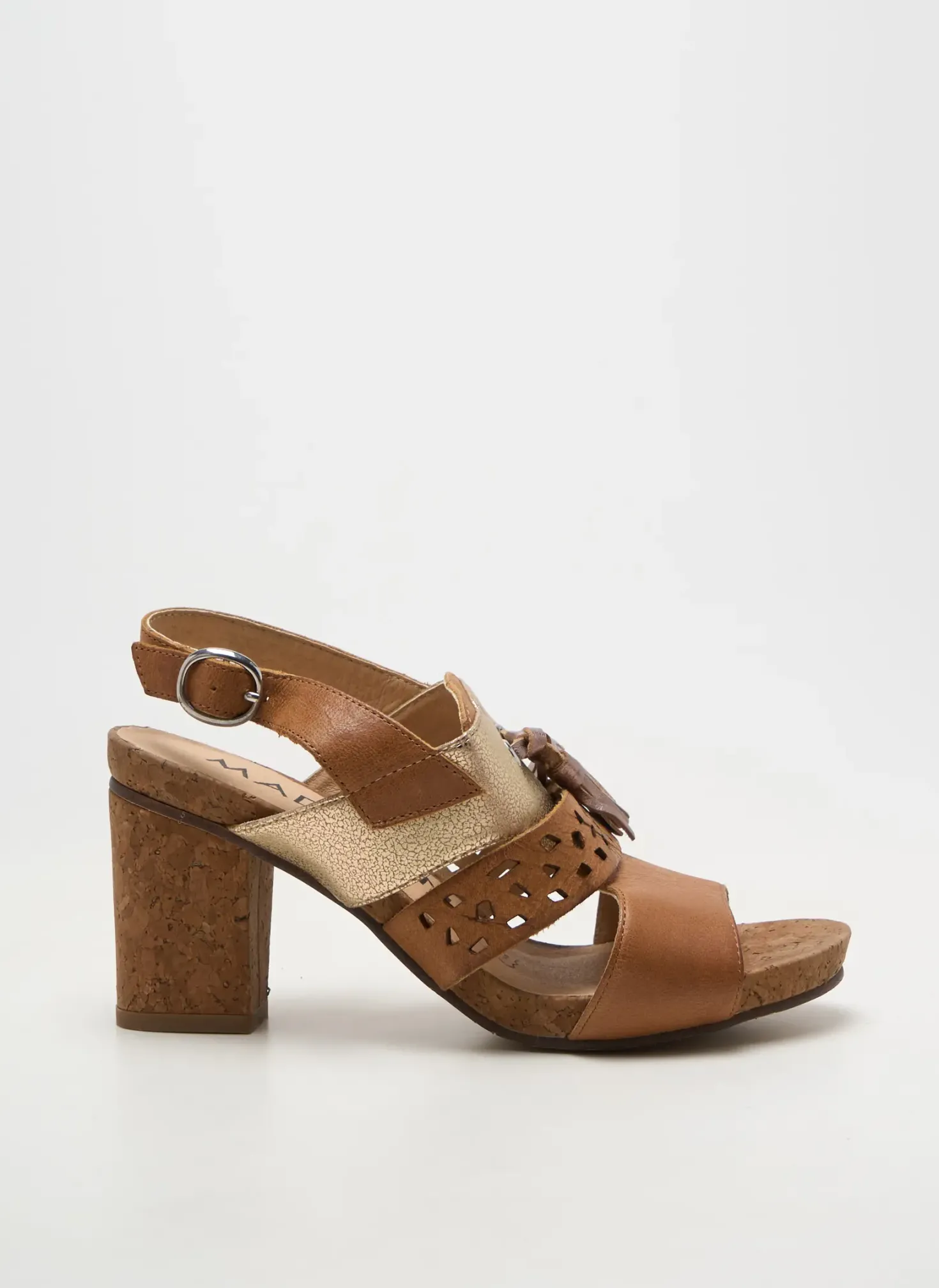 Sandales/nu Pieds Madison Marron Talon De 7 À 9cm
