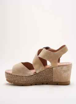 Sandales/nu Pieds Mam'zelle Beige Talon De 4 À 6cm
