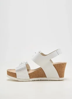 Sandales/nu Pieds Mephisto Blanc Talon De 4 À 6cm