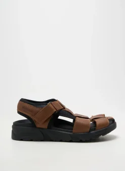Sandales/nu Pieds Mephisto Marron Bout Ouvert