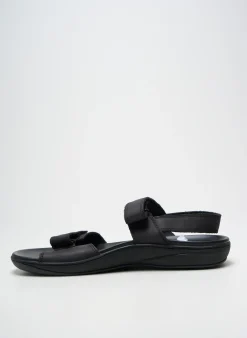 Sandales/nu Pieds Mephisto Noir Bout Ouvert