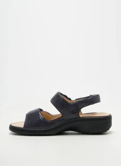 Sandales/nu Pieds Mobils Bleu Talon De 4 À 6cm