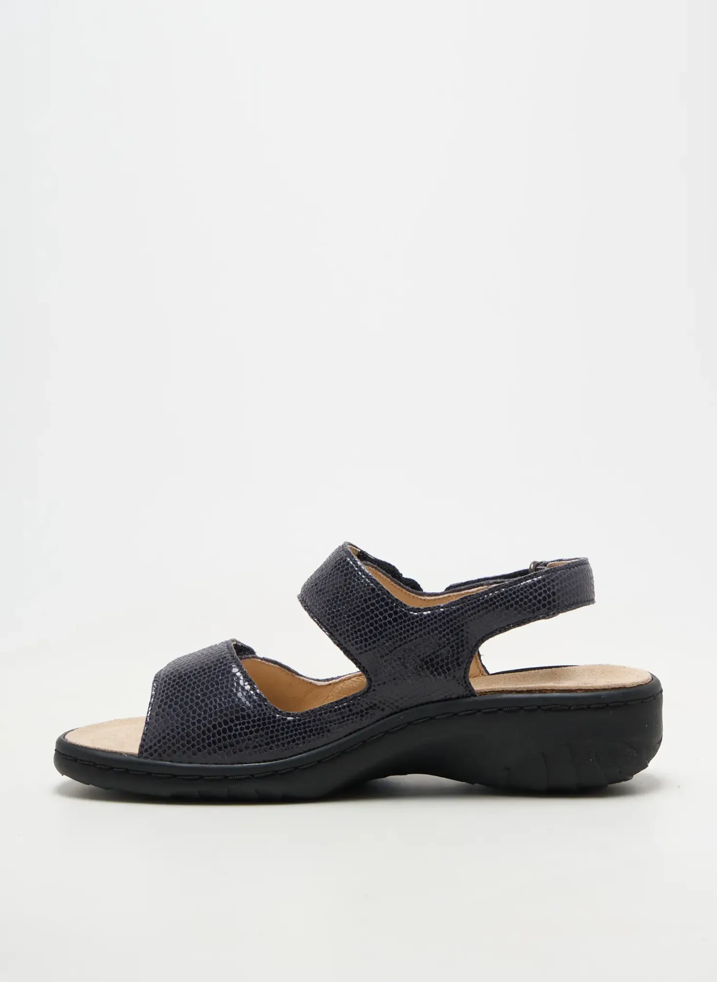 Sandales/nu Pieds Mobils Bleu Talon De 4 À 6cm