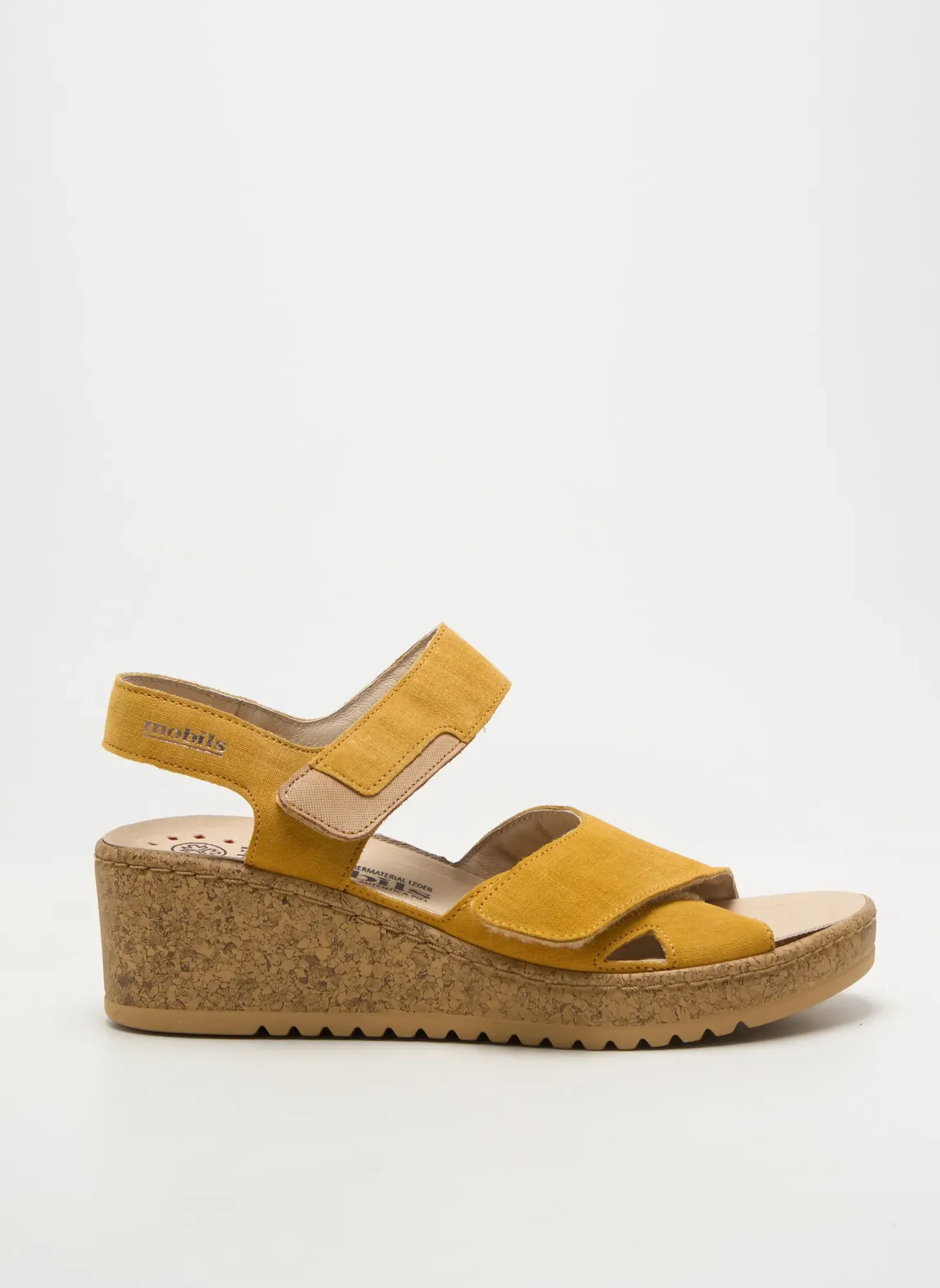 Sandales/nu Pieds Mobils Jaune Talon De 4 À 6cm