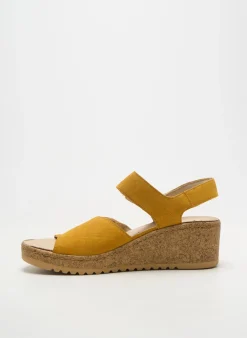 Sandales/nu Pieds Mobils Jaune Talon De 4 À 6cm