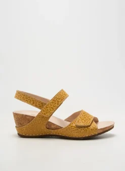 Sandales/nu Pieds Pedi Green Jaune Talon De 4 À 6cm