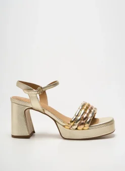 Sandales/nu Pieds Pedro Miralles Or Talon De 7 À 9cm