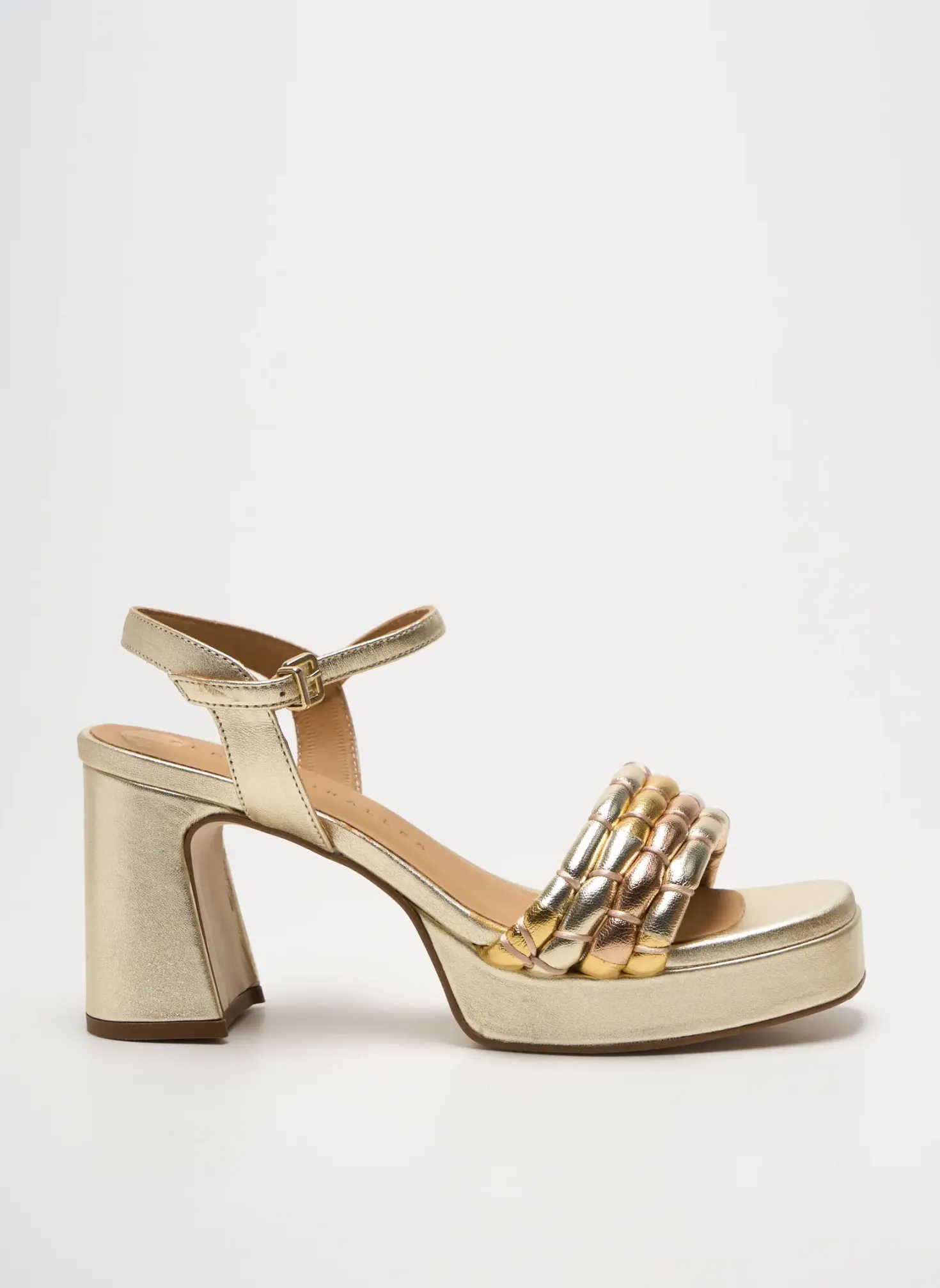 Sandales/nu Pieds Pedro Miralles Or Talon De 7 À 9cm