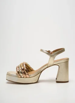 Sandales/nu Pieds Pedro Miralles Or Talon De 7 À 9cm