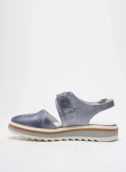 Sandales/nu Pieds Philippe Morvan Bleu Talon De 4 À 6cm