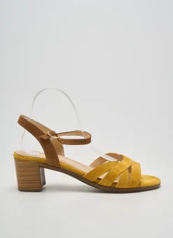 Sandales/nu Pieds Rebelle Jaune Talon De 4 À 6cm