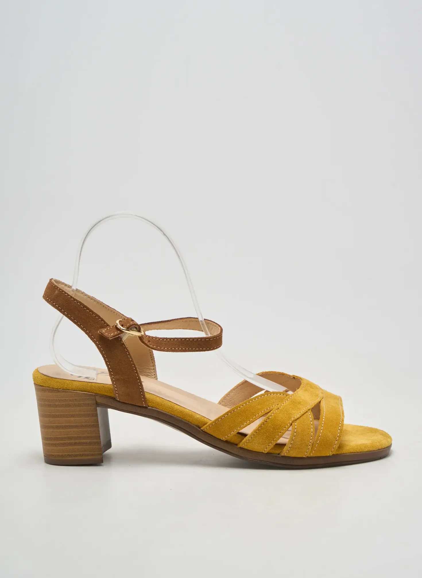 Sandales/nu Pieds Rebelle Jaune Talon De 4 À 6cm