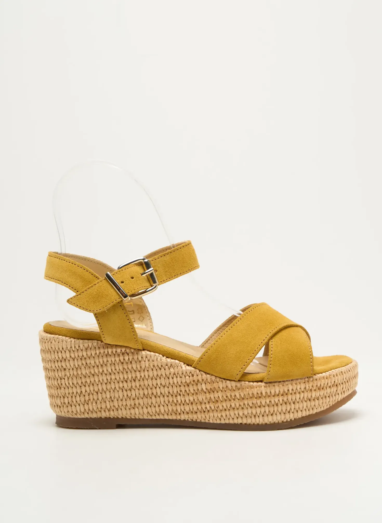 Sandales/nu Pieds Schmoove Jaune Talon De 4 À 6cm