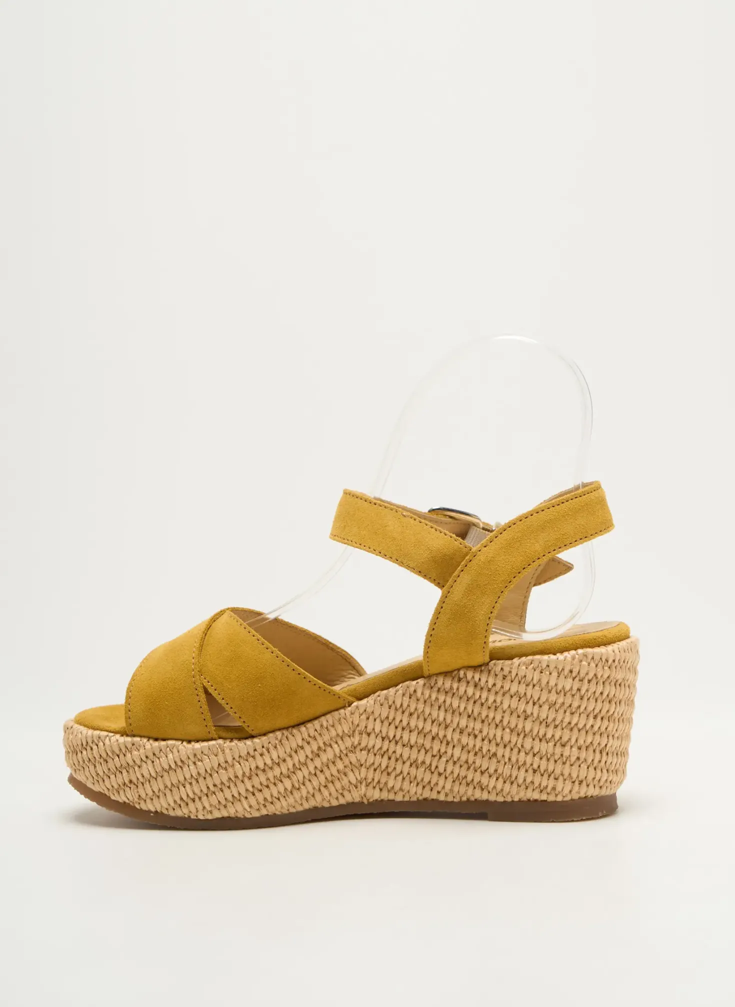 Sandales/nu Pieds Schmoove Jaune Talon De 4 À 6cm