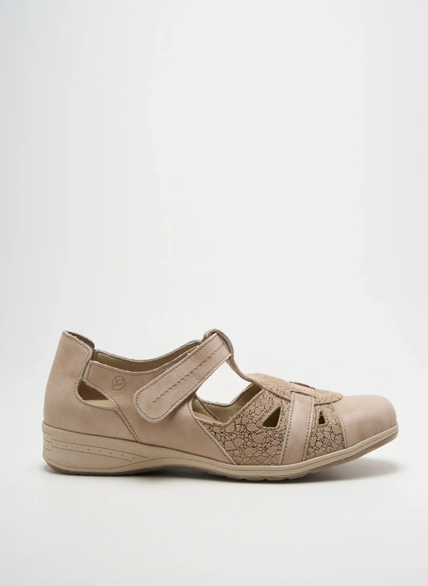 Sandales/nu Pieds Suave Beige Talon Plat Jusqu'à 3cm
