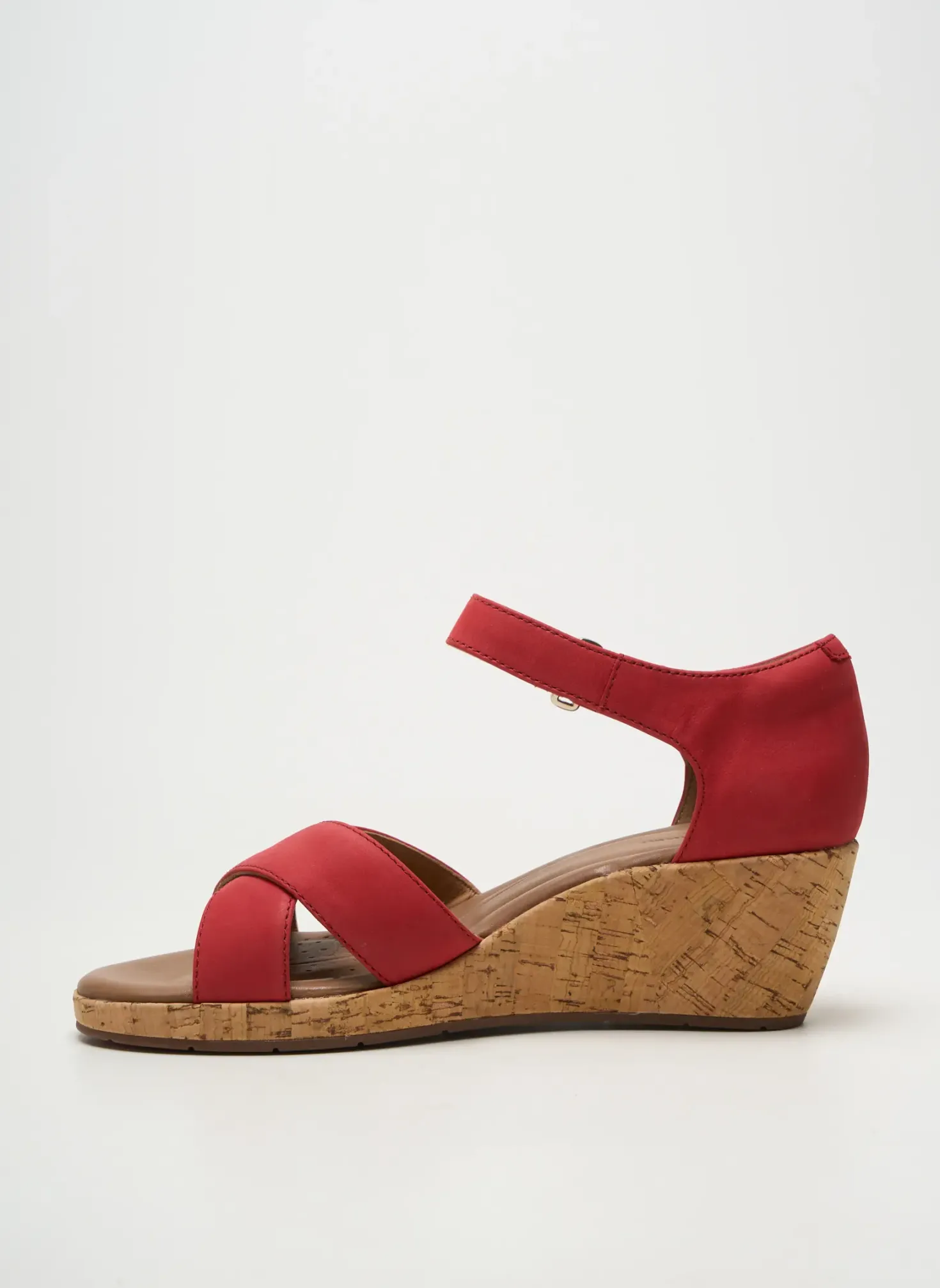 Sandales/nu Pieds Unstructured By Clarks Rouge Talon De 4 À 6cm