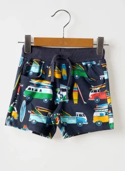 Short Boboli Bleu Taille Élastique