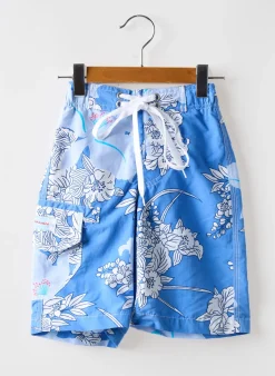 Short De Bain Europann Bleu