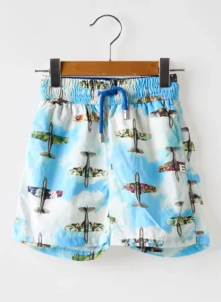 Short De Bain Europann Bleu