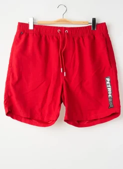 Short De Bain Petrol Industries Rouge