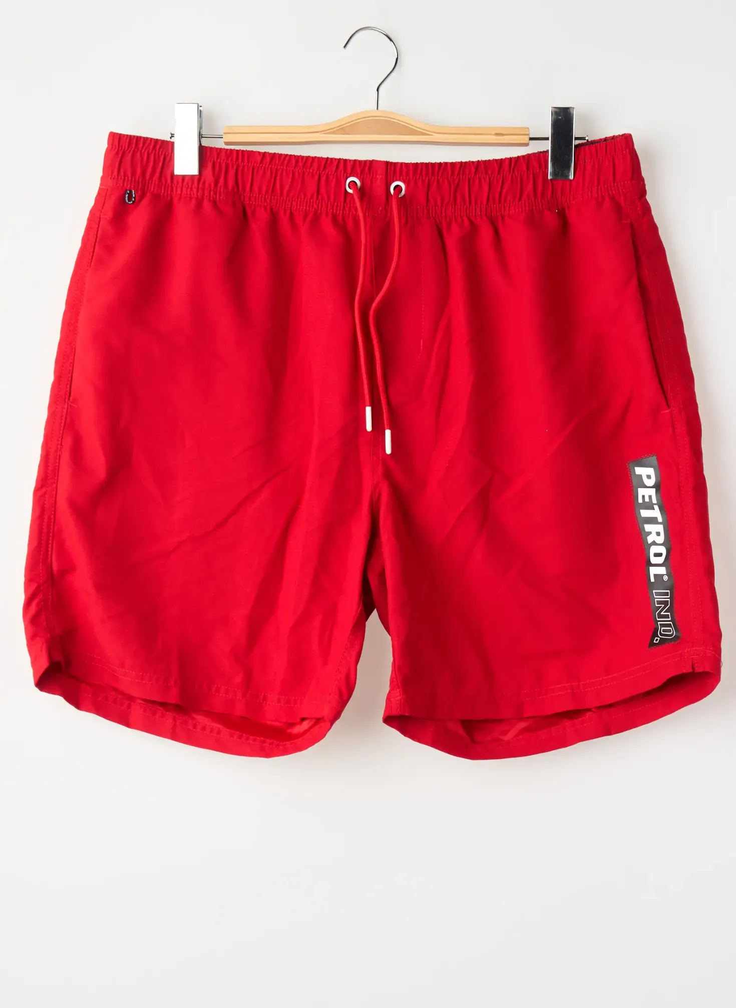 Short De Bain Petrol Industries Rouge